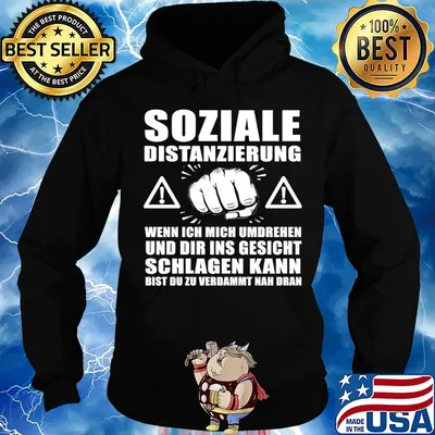Soziale distanzierung wenn ich mich umdrehen und dir ins gesicht schlagen kann bist du zu verdammt nah dran s Hoodie