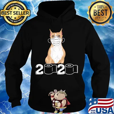 Staffordshire Bull Terrier mask 2020 toilet paper s Hoodie