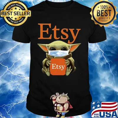Star wars baby yoda hug etsy mask covid-19 shirt