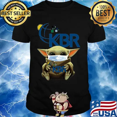 Star wars baby yoda hug kbr mask covid-19 shirt