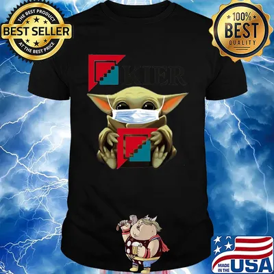 Star wars baby yoda hug kier mask covid-19 shirt