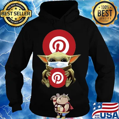 Star wars baby yoda hug pinterest mask covid-19 s Hoodie