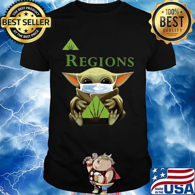 Star wars baby yoda hug regions mask covid-19 shirt