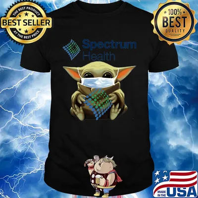 Star wars baby yoda hug spectrum health mask covid-19 shirt