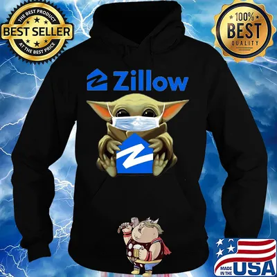 Star wars baby yoda hug zillow mask covid-19 s Hoodie