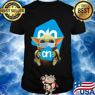 Star wars baby yoda mask hug albert heijn covid-19 shirt