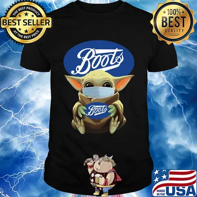 Star wars baby yoda mask hug boots covid-19 shirt