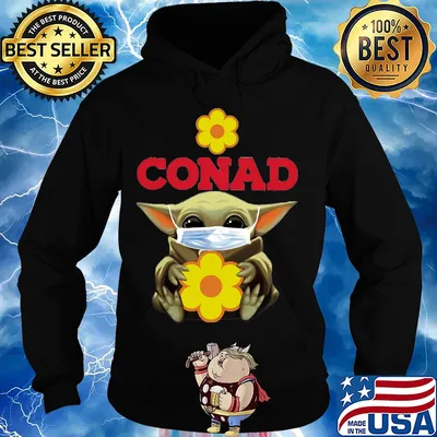 Star wars baby yoda mask hug conad covid-19 2020 s Hoodie