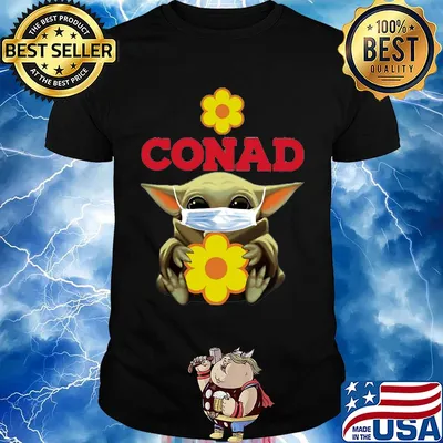 Star wars baby yoda mask hug conad covid-19 2020 shirt