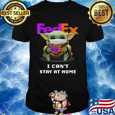 Star wars baby yoda mask hug fedex i can’t stay at home covid-19 shirt