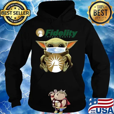 Star wars baby yoda mask hug fidelity investments covid-19 s Hoodie