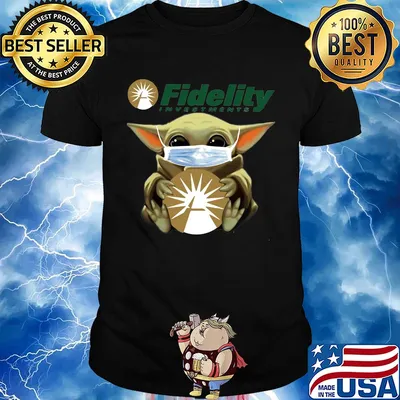 Star wars baby yoda mask hug fidelity investments covid-19 shirt
