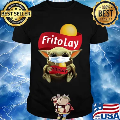 Star wars baby yoda mask hug frito lay covid-19 shirt
