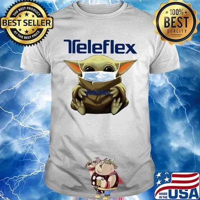 Star wars baby yoda mask hug teleflex covid-19 shirt