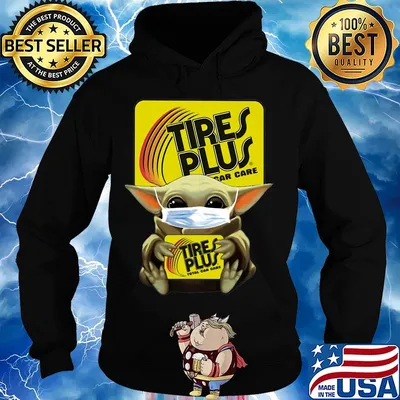 Star wars baby yoda mask hug tires plus total car care covid-19 s Hoodie