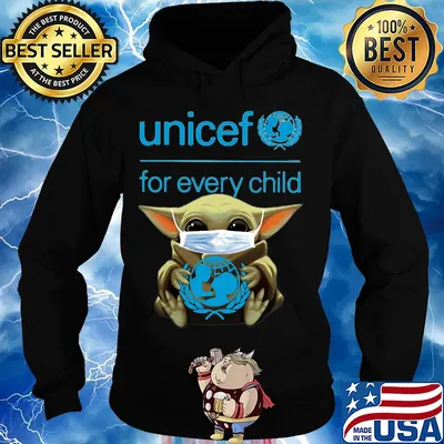Star wars baby yoda mask hug unicef for every child covid-19 s Hoodie