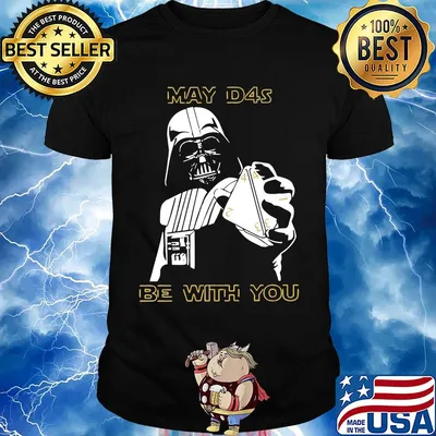 Star wars darth vader may d4s be with you shirt
