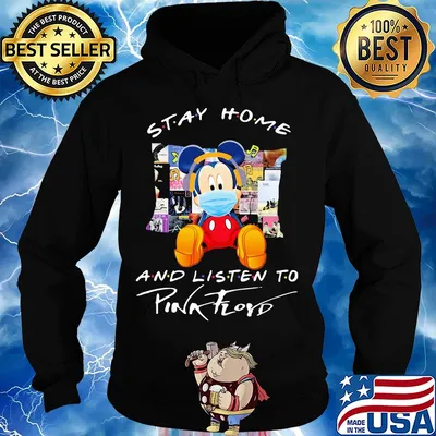 Stay Home and listen to Pink Floyd Mickey Mouse s Hoodie