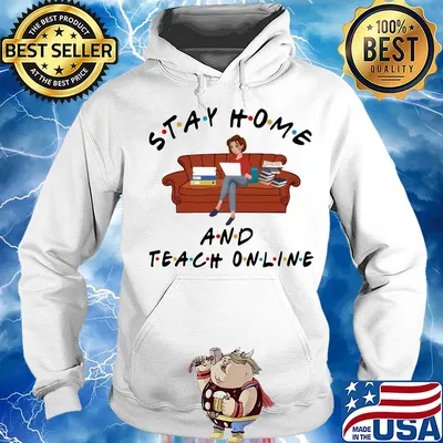 Stay home and teach online on the sofa s Hoodie