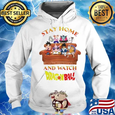 Stay home and watch dragon ball masks s Hoodie
