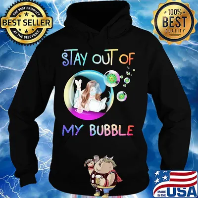 Stay out of my bubble Girl read book mask s Hoodie