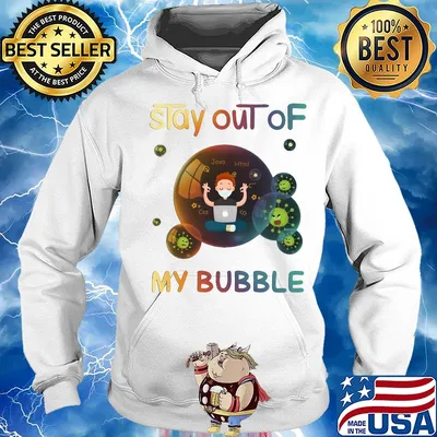 Stay out of my bubble java html css Covid-19 mask s Hoodie