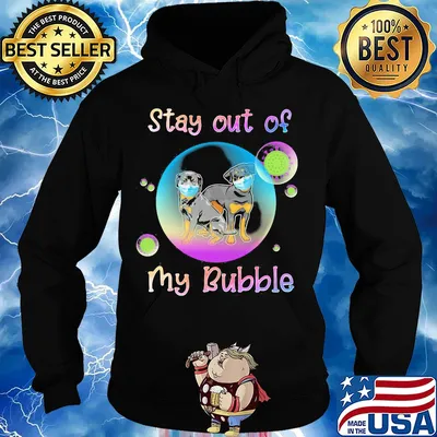 Stay out of my bubble Rottweiler mask s Hoodie