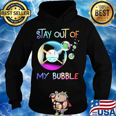 Stay out of my bubble soft mask s Hoodie