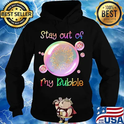 Stay out of my bubble sunflower leopart s Hoodie