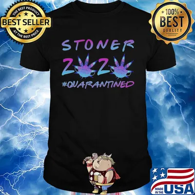 Stoner 2020 weed quarantined mask shirt