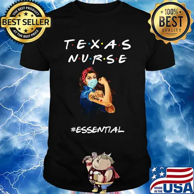 Strong Texas nurse mask #essential shirt