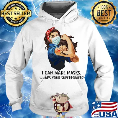 Strong woman tattoos sewer i can make masks what’s your superpower covid-19 s Hoodie