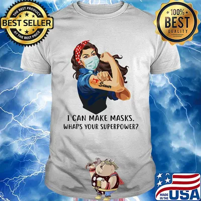 Strong woman tattoos sewer i can make masks what’s your superpower covid-19 shirt