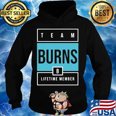 Team burns lifetime member s Hoodie