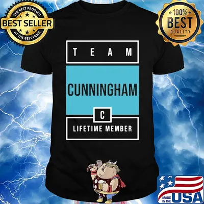 Team cunningham lifetime member shirt