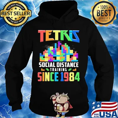 Tetris social distance training since 1984 s Hoodie