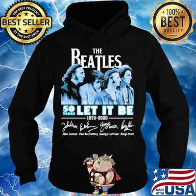 The Beatles 50 years let it be 1970-2020 signature s Hoodie