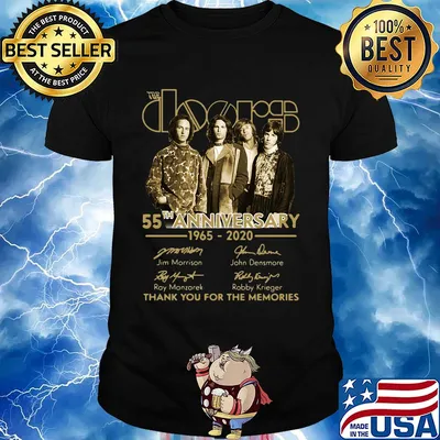 The Doors 55th anniversary 1965-2020 signatures thank you for the memories shirt