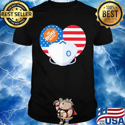 The home depot American flag veteran flag mask shirt