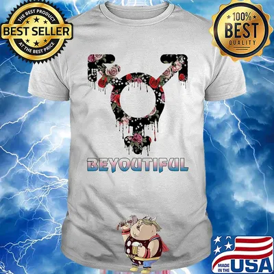 Three gender symbol flat icon flower beyoutiful shirt