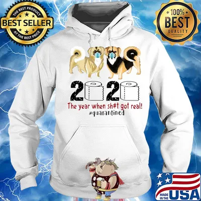 Tibetan spaniel 2020 the year when shit got real quarantined toilet paper covid-19 s Hoodie