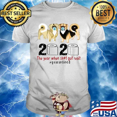 Tibetan spaniel 2020 the year when shit got real quarantined toilet paper covid-19 shirt