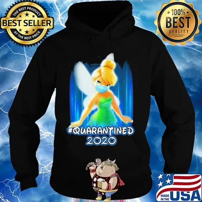 Tinker Bell quarantined 2020 Disney mask covid-19 s Hoodie