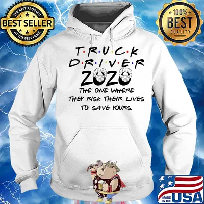 truck driver 2020 mask the one where they risk their lives to save yours s Hoodie