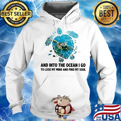 Turtle and into the ocean I go to lose my mind and find my soul s Hoodie