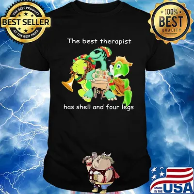 Turtle the best therapist has shell and four legs shirt