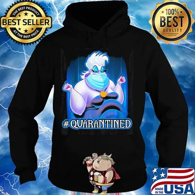 Ursula quarantined Disney mask Covid-19 s Hoodie