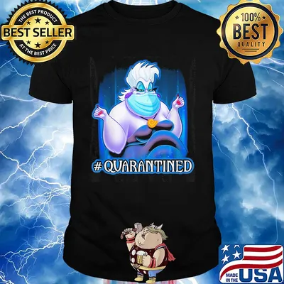 Ursula quarantined Disney mask Covid-19 shirt