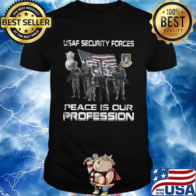Usaf security force peace is our profession flag shirt