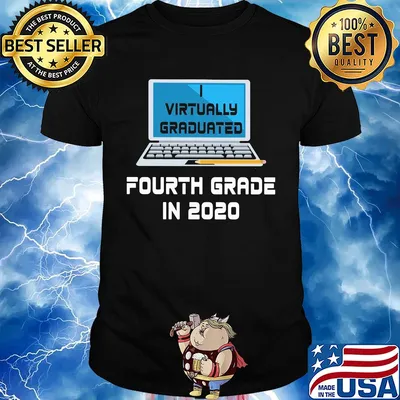 Virtually graduated Fourth in 2020 shirt